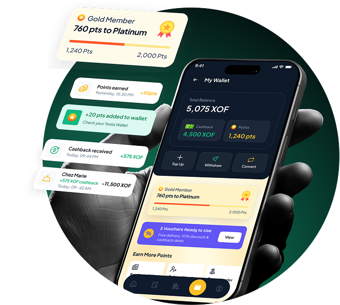 Application de nourriture et de livraison express Yoola